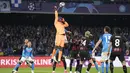 Rossoneri sebelumnya mengalahkan Il Partenopei 1-0 pada pertemuan di Stadion San Siro pekan lalu. (AP Photo/Andrew Medichini)