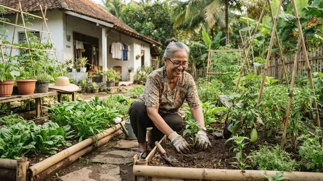 Hobi yang cocok untuk masa pensiun yakni berkebun