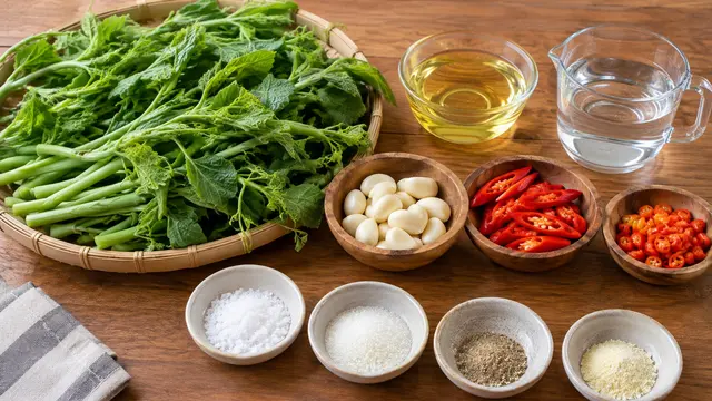 Bahan Tumis Daun Labu