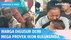 Warga hanya dapat meluapkan emosinya dengan menangis histeris melihat rumahnya digusur oleh petugas demi terlaksanakannya mega proyek ikon Bulukumba. Kini mereka tengah kebingungan karena tak memiliki tempat tinggal.