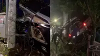 Korban Tewas Mobil Polisi Tabrak Tiang Listrik di Lampung Bertambah Jadi 2 Orang