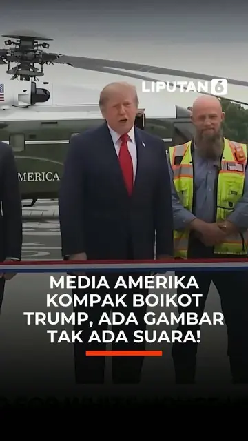 Media Amerika Kompak Boikot Trump, Ada Gambar Tak Ada Suara!