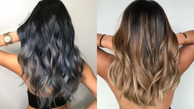 Warna Rambut Ombre Kulit Gelap