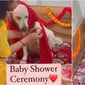 Wanita beri kejutan baby shower untuk anjing peliharaannya. (Sumber: Instagram/rosy_remo_the_retriever_007)