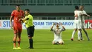 Para pemain Persija Jakarta merayakan kemenangan 1-0 atas Persiraja Banda Aceh dalam laga pekan ke-6 BRI Liga 1 2021/2022 di Stadion Pakansari, Bogor, Sabtu (10/2/2021). (Bola.com/M Iqbal Ichsan)
