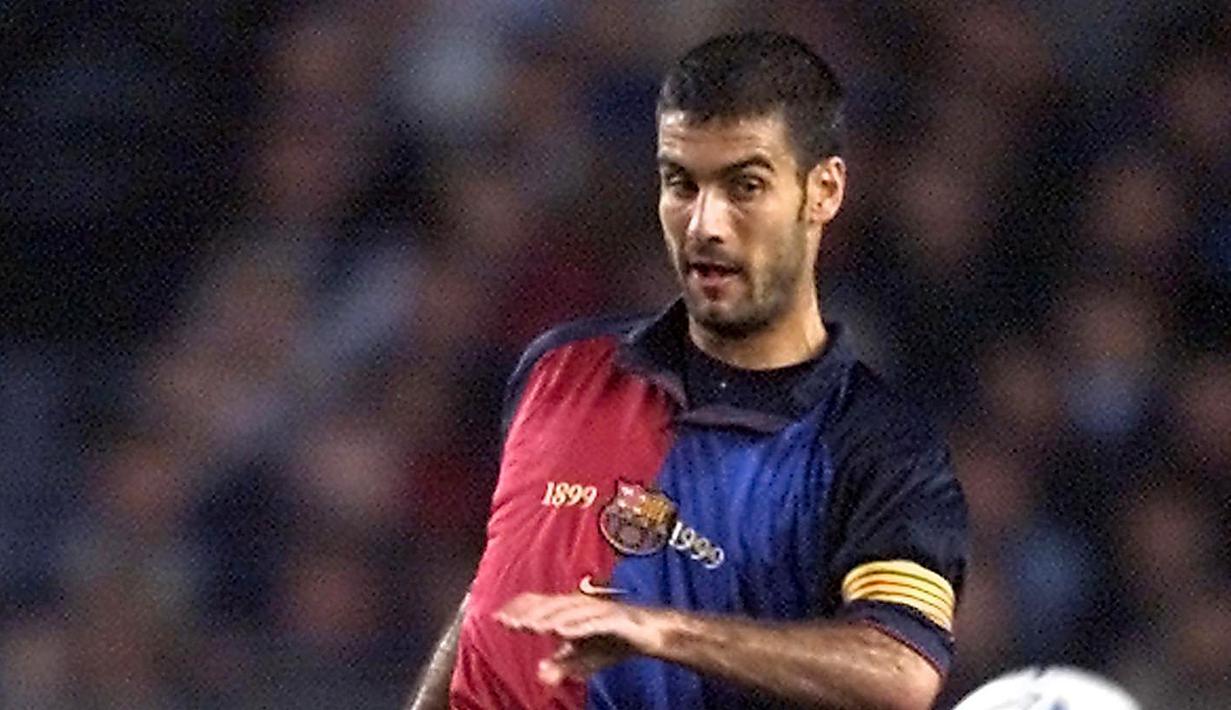 5. Pep Guardiola - Pelatih Manchester City ini pernah melakoni peran sebagai anak gawang. Legenda asal Belanda, Johan Cryuff lah yang kemudian membawanya masuk ke tim junior Barcelona. (Patrick Hertzog)