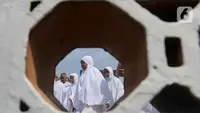 Manasik haji untuk membekali para calon jamaah terkait pemahaman tata cara pelaksanaan ibadah secara mandiri ketika di tanah suci. (Liputan6.com/Herman Zakharia)