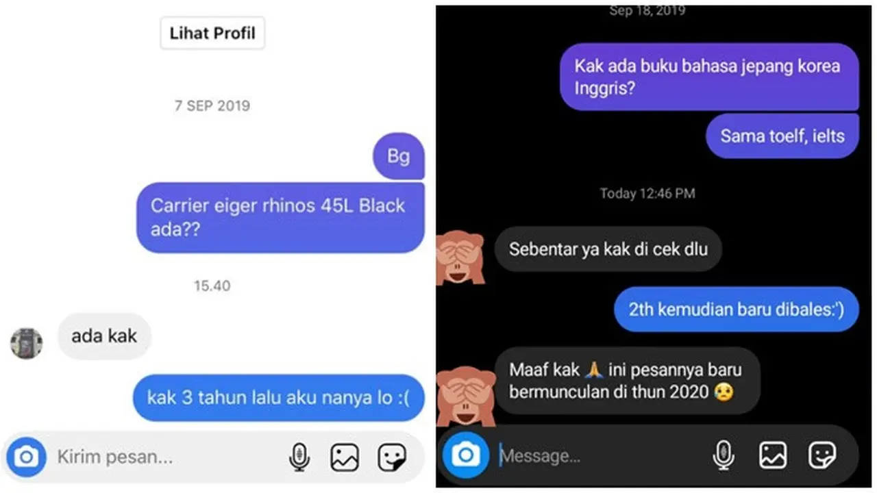 6 Chat Pelanggan Baru Dibalas oleh Admin Setelah Bertahun-Tahun Ini Kocak