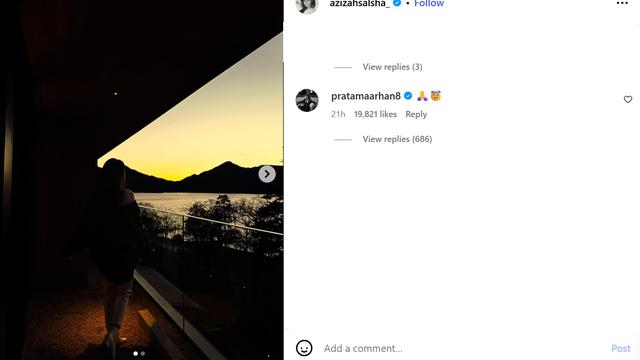 Azizah Salsha membuat unggahan klarifikasi di Instagram (Ig.azizahsalsha_)