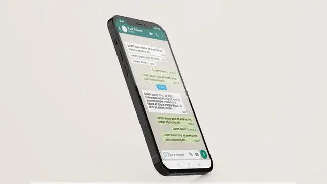 Ilustrasi WhatsApp, chat WA