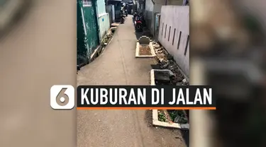 DIHIASI KUBURAN, JALANAN DI GANG SEMPIT JAKARTA BIKIN HOROR