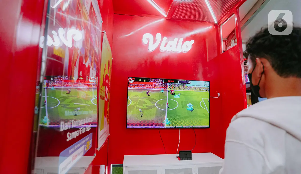 Adapun mayoritas booth diramaikan oleh komunitas penggemar Manchester United. (Liputan6.com/Faizal Fanani)