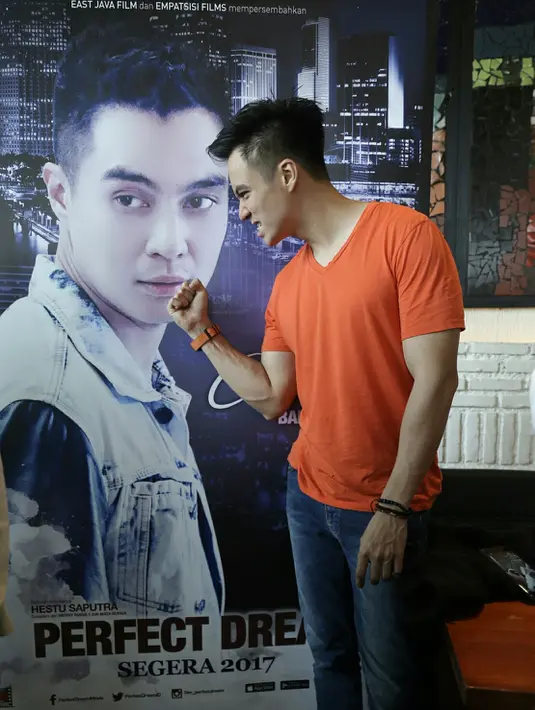"Mungkin wajar aktor memilih peran buat mereka. Tapi bagi saya, bila ada cerita yang tidak baik atau orang-orangnya bekerja setengah-setengah, buat apa saya bermain film," jelas Baim Wong. (Galih W. Satria/Bintang.com)