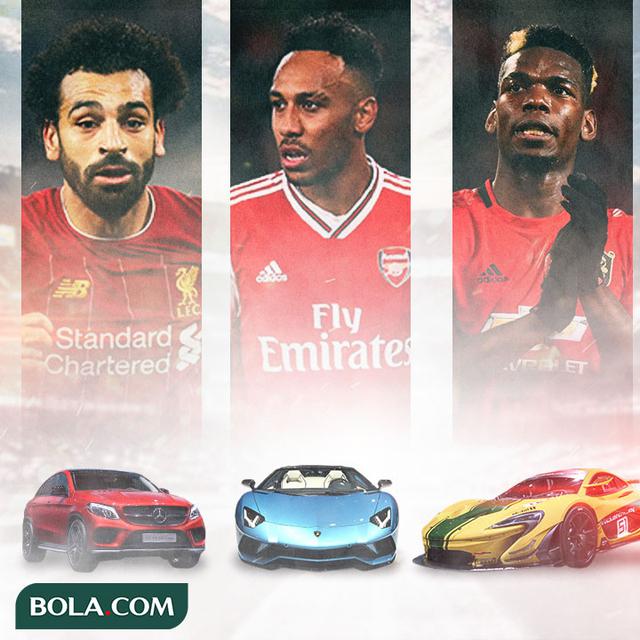 Mobil Mewah - Paul Pogba, Salah, Aubameyang