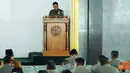 Citizen6, Bandung: Pangdam III/Siliwangi Mayor Jenderal TNI Moeldoko memberikan sambutan dalam peringatan Isra Miraj 1432 H di Masjid Al-Ikhlas Kodam III/Siliwangi, Bandung pada, Rabu (6/6). (Pengirim: Kodam Pendam)