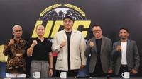 Konferensi pers peresmian UCC dan Byon Combat 5 di Kantor Kemenpora RI, Jakarta, Senin (16/6/2025). (Bola.com/Abdul Aziz).