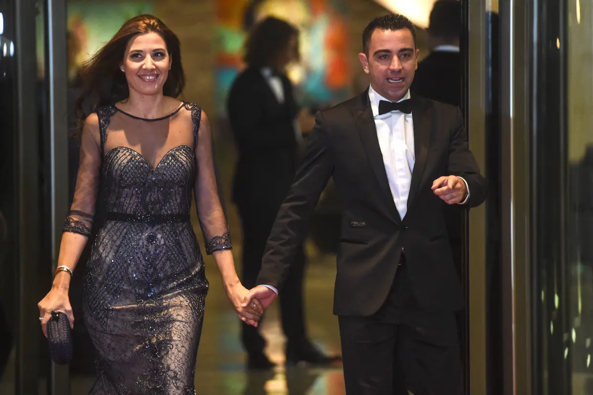 Xavi Hernandez dan istrinya, Nuria Cunillera
