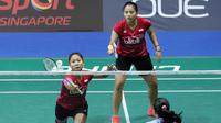 Ganda putri Indonesia, Anggia Shitta Awanda/Ni Ketut Mahadewi Istarani, tersingkir pada babak kedua Singapura Terbuka Super Series 2017, Kamis (14/4/2017). (PBSI)