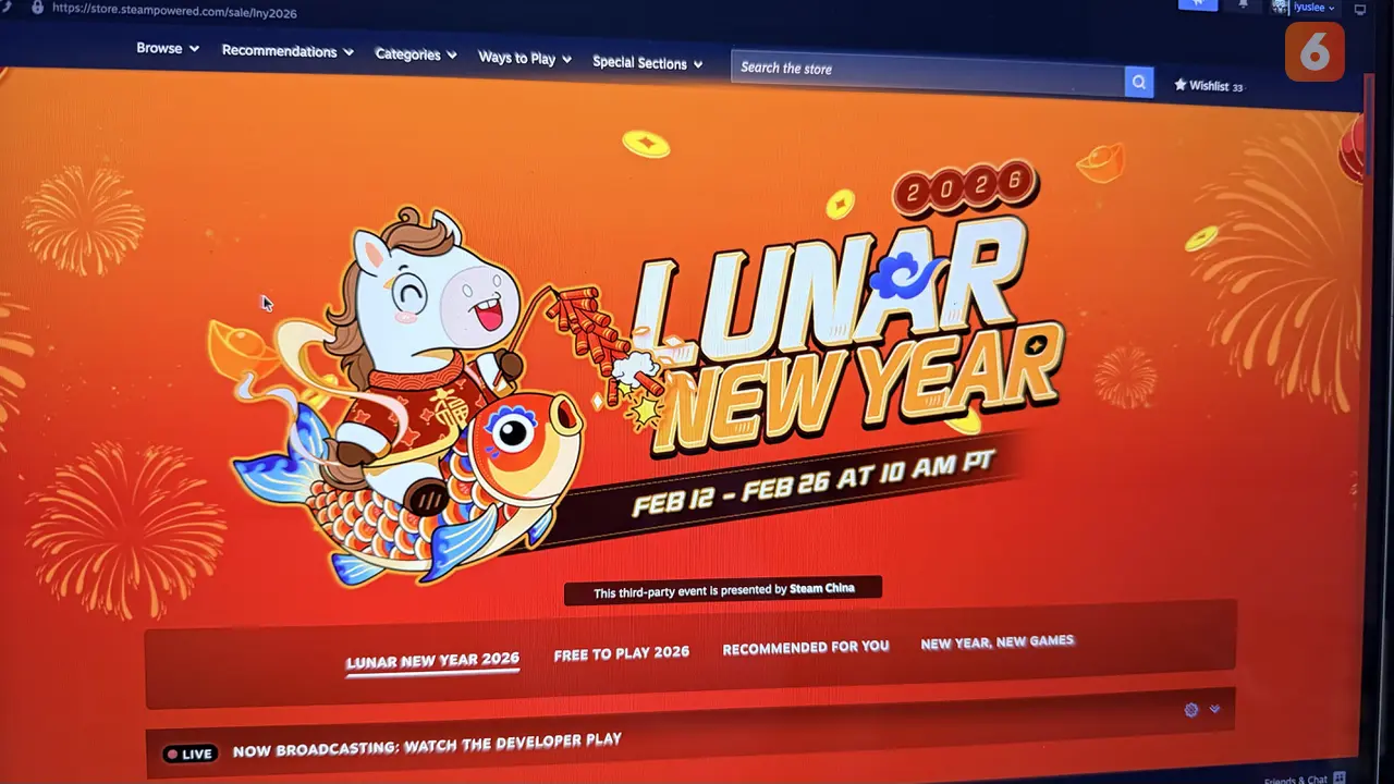 Hari Raya Imlek 2026: Steam Lunar Sale Hadirkan Diskon Fantastis