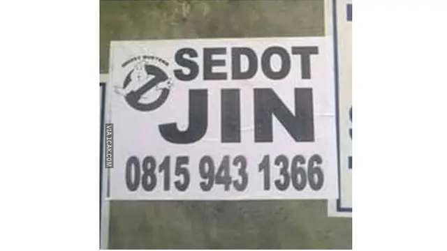6 Tulisan Nyeleneh Sedot WC Ini Bikin Ketawa Geli