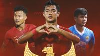 Timnas Indonesia - Bagas Kaffa, Pratama Arhan, Bayu Fiqri (Bola.com/Adreanus Titus)