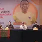 Menpora Zainudin Amali saat membuka kegiatan uji publik penyusunan grand design keolahragaan di Kota Medan, Sumatera Utara