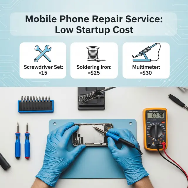 Jasa Servis HP dengan Modal Terjangkau (Image by Gemini AI)