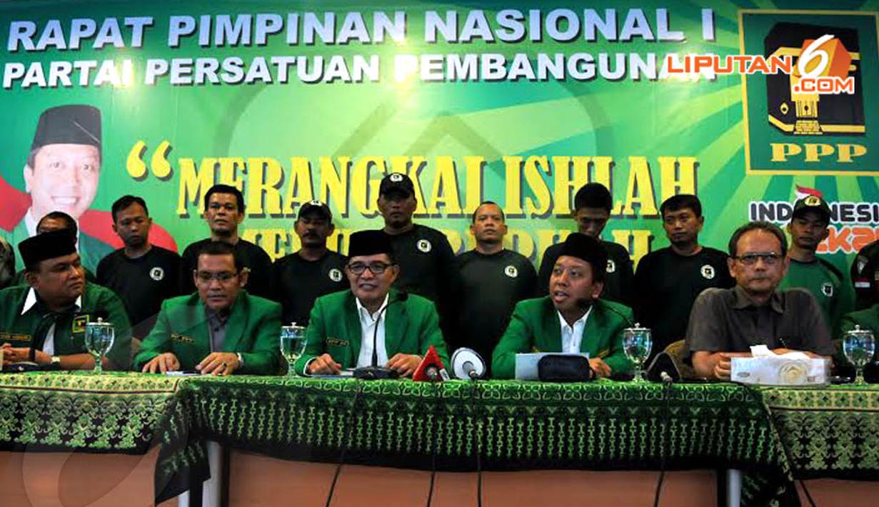 Partai Persatuan Pembangunan (PPP) akhirnya menggelar Rapat Pimpinan Nasional, Sabtu (19/04/14) (Liputan6.com/Johan Tallo)