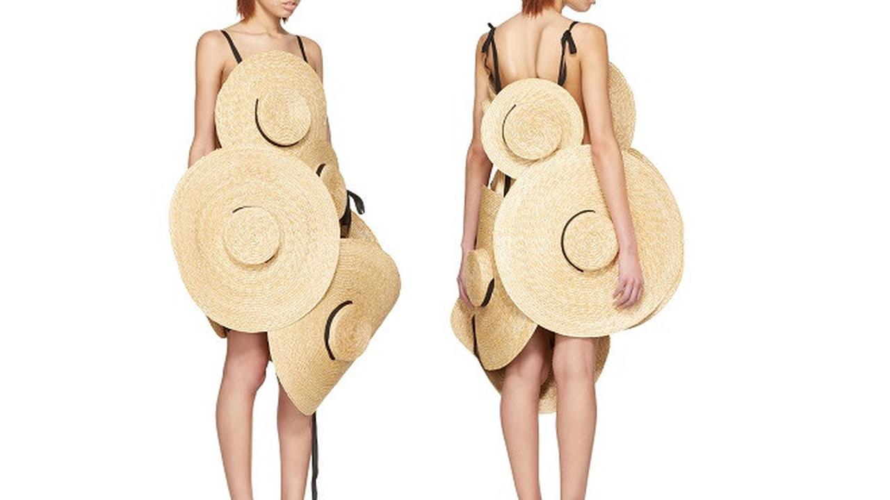 Desainer Prancis Jual Gaun dari Topi Jerami Rp 39 Juta (teenvogue)