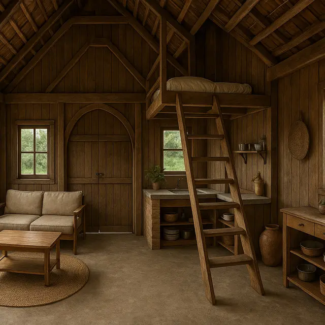 Desain Interior Rumah Sederhana di Kampung, Nuansanya Bikin Nostalgia/ChatGPT