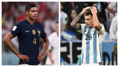 Sepanjang sejarah Piala Dunia, baru ada 4 pemain Manchester United yang mampu merebut gelar Piala Dunia bersama negaranya dalam 21 edisi. Pada Piala Dunia 2022, MU dipastikan akan menyumbang pemain kelimanya untuk merebut trofi Piala Dunia. Pasalnya, dua pemain Setan Merah, Raphael Varane (Prancis) dan Lisandro Martinez (Argentina) akan saling berhadapan membela negaranya dalam partai final Piala Dunia 2022. Salah satu dari mereka akan mengikuti jejak 4 pemain MU berikut yang telah lebih dahulu merebut trofi Piala Dunia. (Kolase AFP)