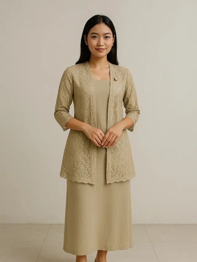 Tampil Percaya Diri Pakai Cardigan Brokat Cocok Buat Kondangan Outdoor/Ilustrasi gambar oleh AI