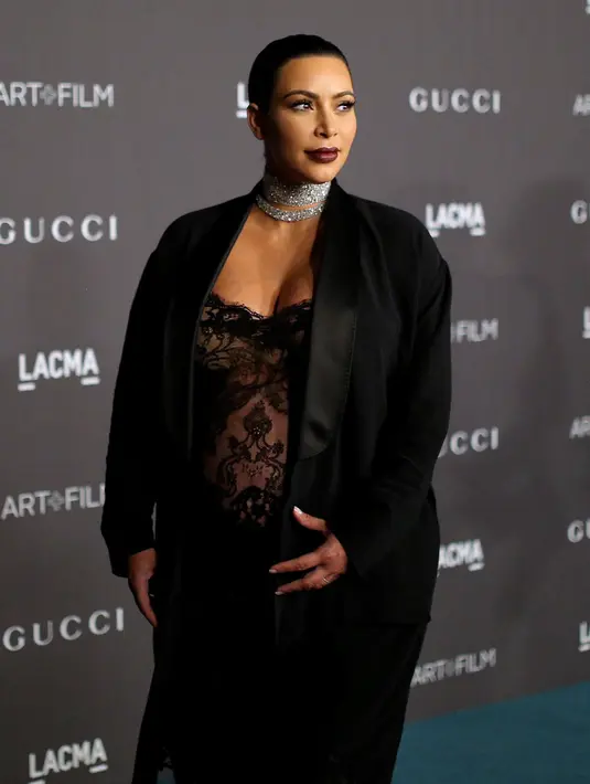 Saat hamil anak keduanya, Kim Kardashian dibully karena miliki badan yang terlalu besar. Bahkan ia dibully oleh beberapa tabloid karenanya. (MIKE WINDLE / GETTY IMAGES NORTH AMERICA / AFP)