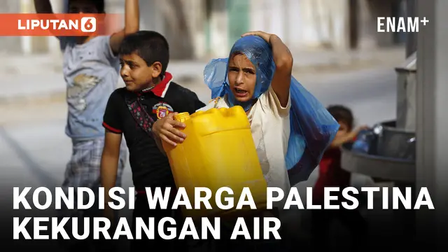 VIDEO: Warga Palestina Mengungsi Akibat Perang di Tengah Kondisi Kumuh dan Kekurangan Air