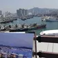 Lokasi World Expo 2030 di North Port Area, Busan, Korea Selatan yang sedang dalam pembangunan. (Liputan6.com/Tanti Yulianingsih)