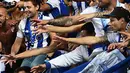Porto menjadi tempat penjualan favorit dikarenakan harga pemain yang masih murah. Porto pernah memiliki pemain kualitas wahid seperti James Rodriguez, Andre Silva dan Falcao. (AFP/Christine Poujoulat)