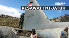 Pesawat Hercules C-130 HS yang jatuh saat akan mendarat di Wamena Papua, ditemukan pada pukul 08.40 WIT di gunung Lisuwa Distrik Minimo Kabupaten Jayawijaya itu. 