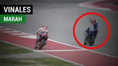 Berita video insiden Maverick Vinales marah kepada Marc Marquez saat Kualifikasi MotoGP AS 2018, Sabtu (21/4/2018).