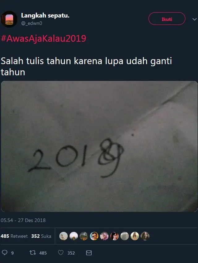 cuitan #awasajakalau2019 (foto: Twitter)