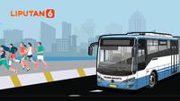 Infografis Perubahan Rute TransJakarta Selama Jakarta Running Festival 2025