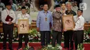 Ganjar Pranowo dan Mahfud Md diusung oleh Partai Demokrasi Indonesia Perjuangan (PDIP), Partai Persatuan Pembangunan (PPP), Partai Persatuan Indonesia (Perindo), dan Partai Hati Nurani Rakyat (Hanura). (Liputan6.com/Faizal Fanani)