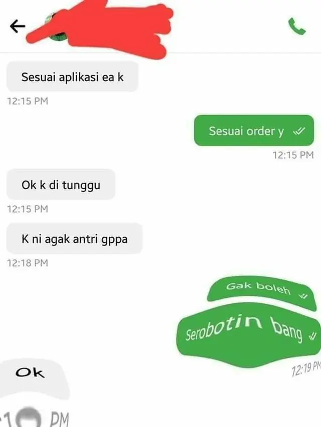 8 Chat Driver Ojol dan Pelanggan Ini Bak Teman Dekat, Akrab Banget