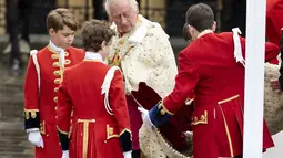 Raja Charles III sah menjadi pemimpin kerajaan Inggris setelah 70 tahun dipimpin oleh Ratu Elizabeth II.  (David Levene/Pool Photo via AP)