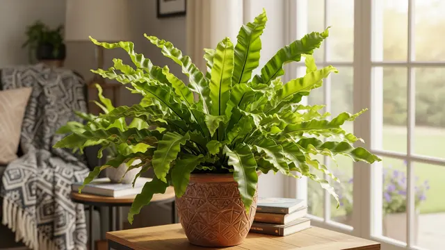 Ilustrasi Tanaman Asplenium Crispy Wave/Gemini AI