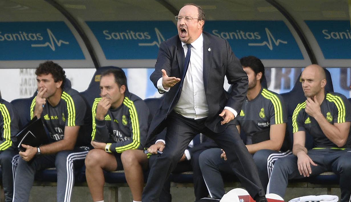 4. Rafael Benitez (Juni 2015-Januari 2016), 68%, pelatih yang dipecat dan digantikan oleh Zinedine Zidane. (AFP/Miguel Riopa)