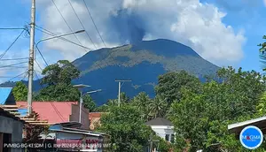 Gunung Ibu kembali erupsi pada Rabu (24/4/2024), pukul 14.58 WIT. (Liputan6.com/ Dok PVMBG)