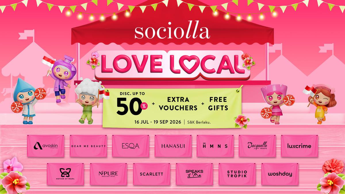 Sociolla Kembali Hadirkan Love Local 2026, Rayakan 100% Cantik Indonesia