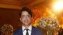 Tak ketinggalan mantan kekasih Ayu Ting Ting, Shaheer Sheikh datang ke pesta mewah Nabila dan Reshwara. Tak dipungkiri jika pria asal India ini tampak sangat tampan memakai setelan jas berwarna biru malam itu. (Fathan Rangkuti/Bintang.com)