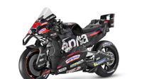 Livery Motor Tim Aprilia untuk MotoGP 2026. Tampak lambang Singa berkolaborasi dengan tulisan tim Aprilia. (X/MotoGP)
