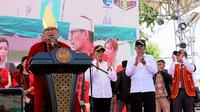 Menteri Pariwisata dan Ekonomi Kreatif (Menparekraf) Sandiaga Uno salut dengan acara puncak Festival Pesona Aekhula 2022 di Kabupaten Nias Barat, Kepulauan Nias, Sumatera Utara (Sumut) (Istimewa)